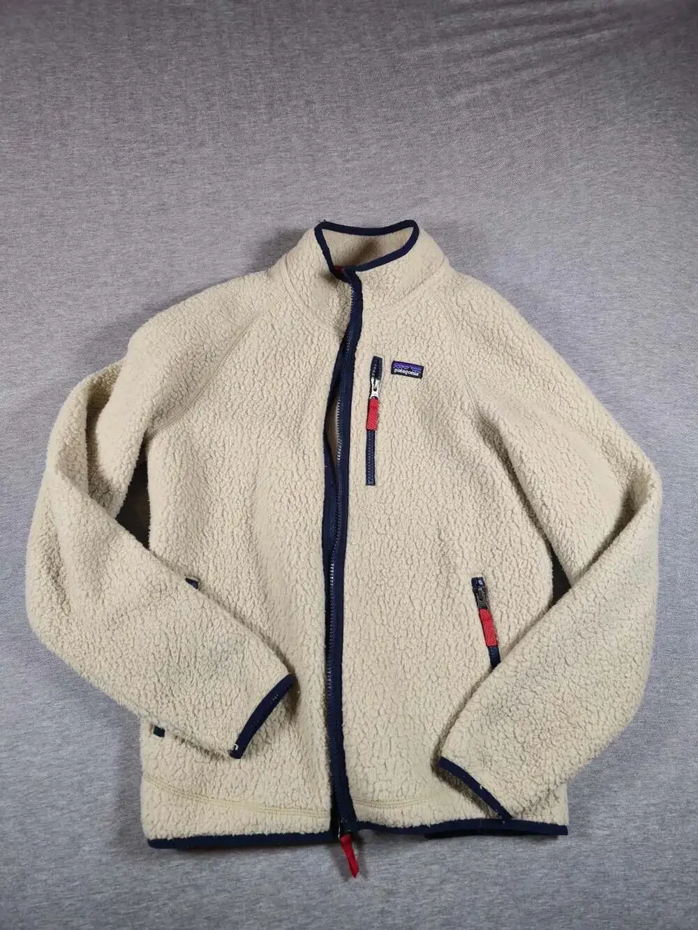 Patagonia Kids Retro Pile Fleece Full-Zip Jacket, El Cap Khaki
